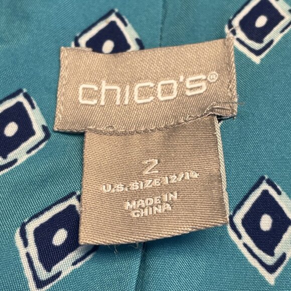 Chico's Career Jacket Womens 2 Large Button Up Overcoat Trench Business Casual - Picture 10 of 12